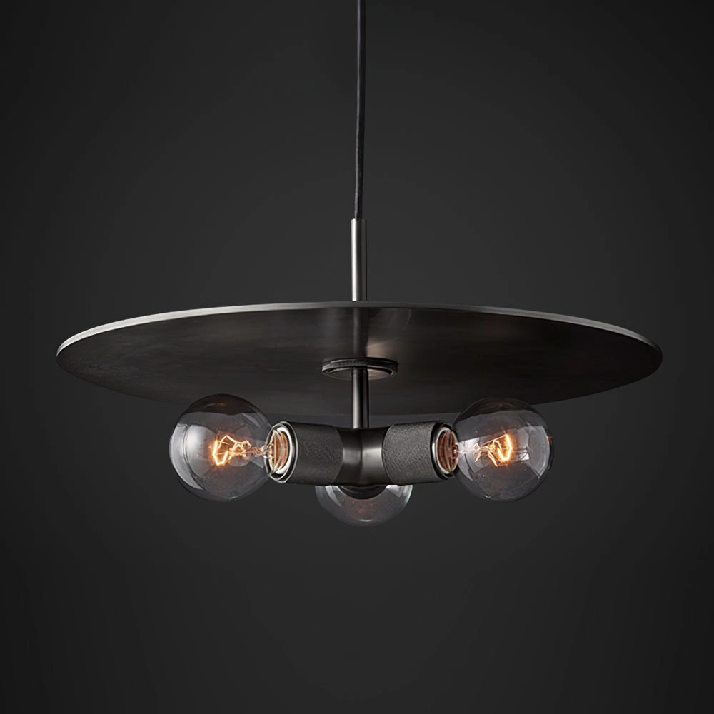 Armed Brass Pendant Lamp