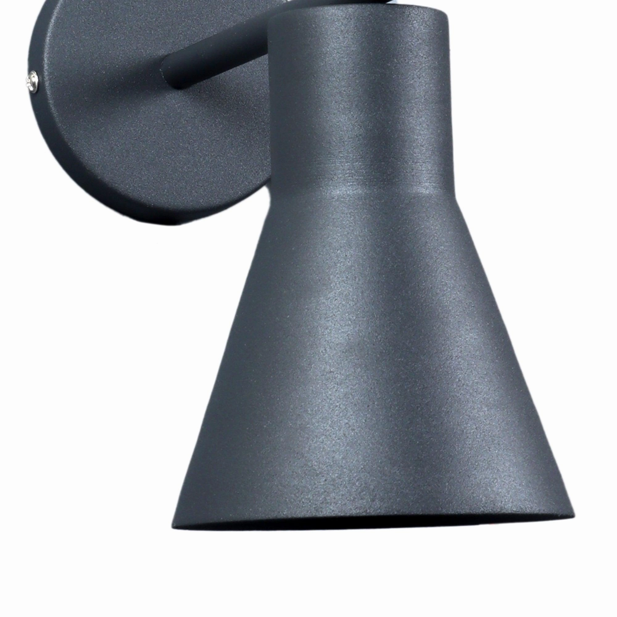 Art Deco Grey Metal Wall Light By SS Lightings