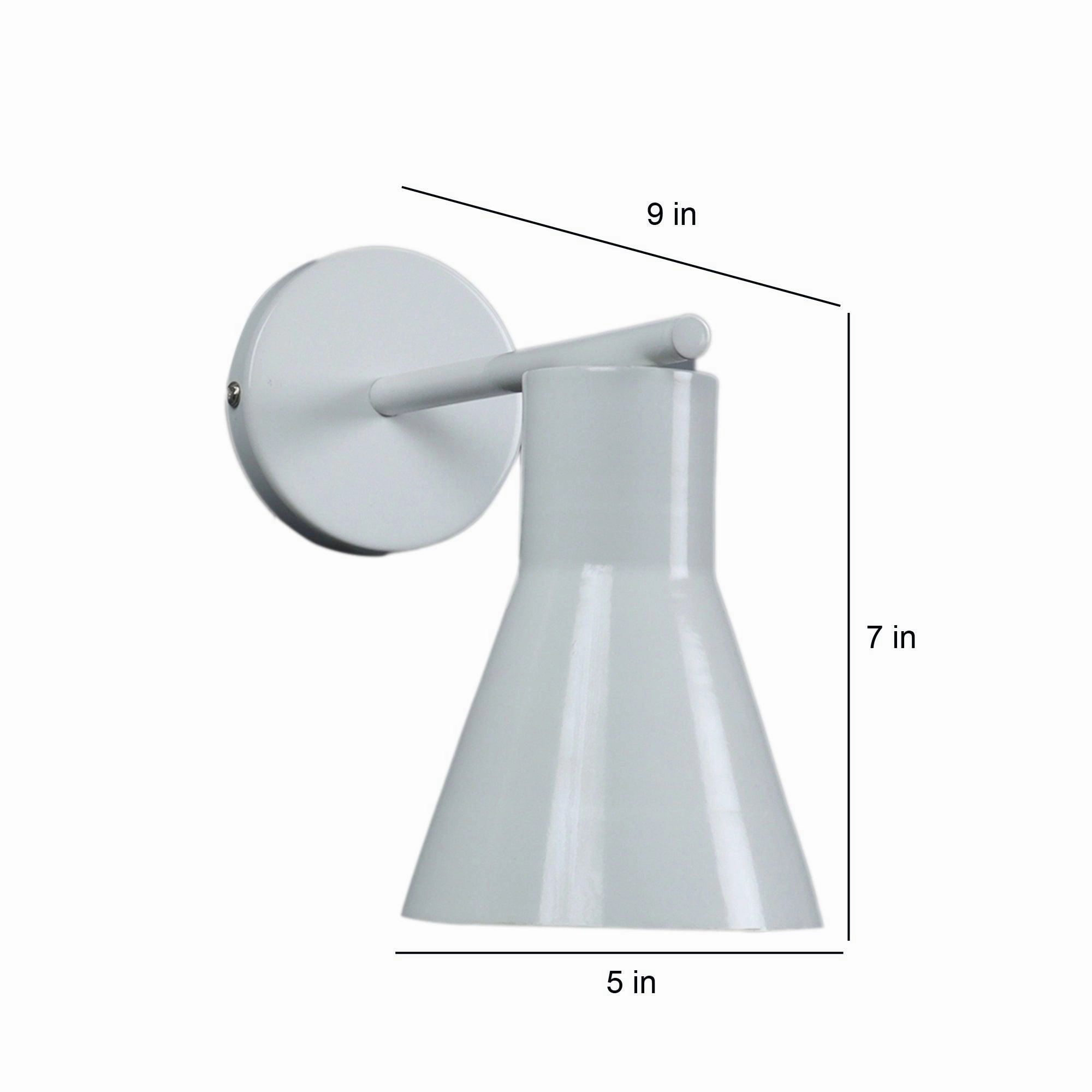 Art Deco White Metal Wall Light By SS Lightings