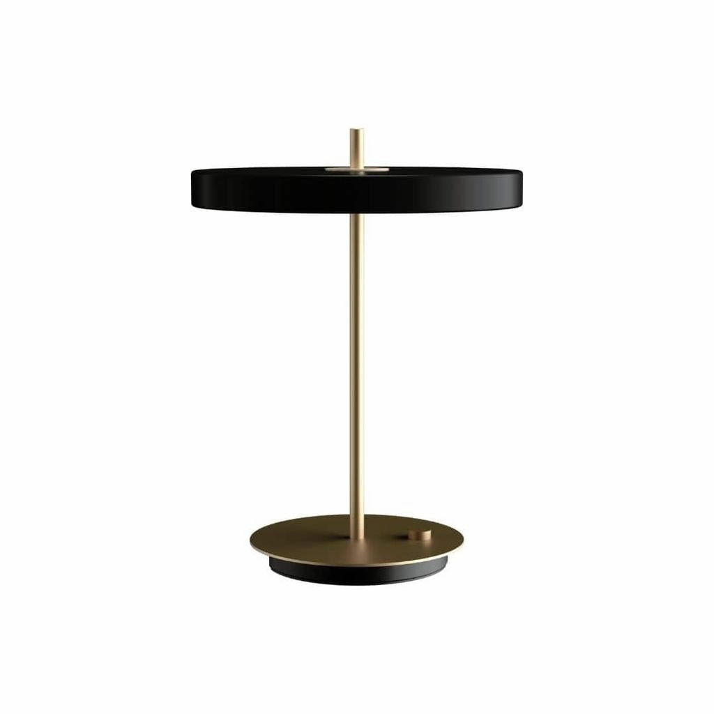 Asteria Bordlampe Usb Mat Sort ambient lighting fixture