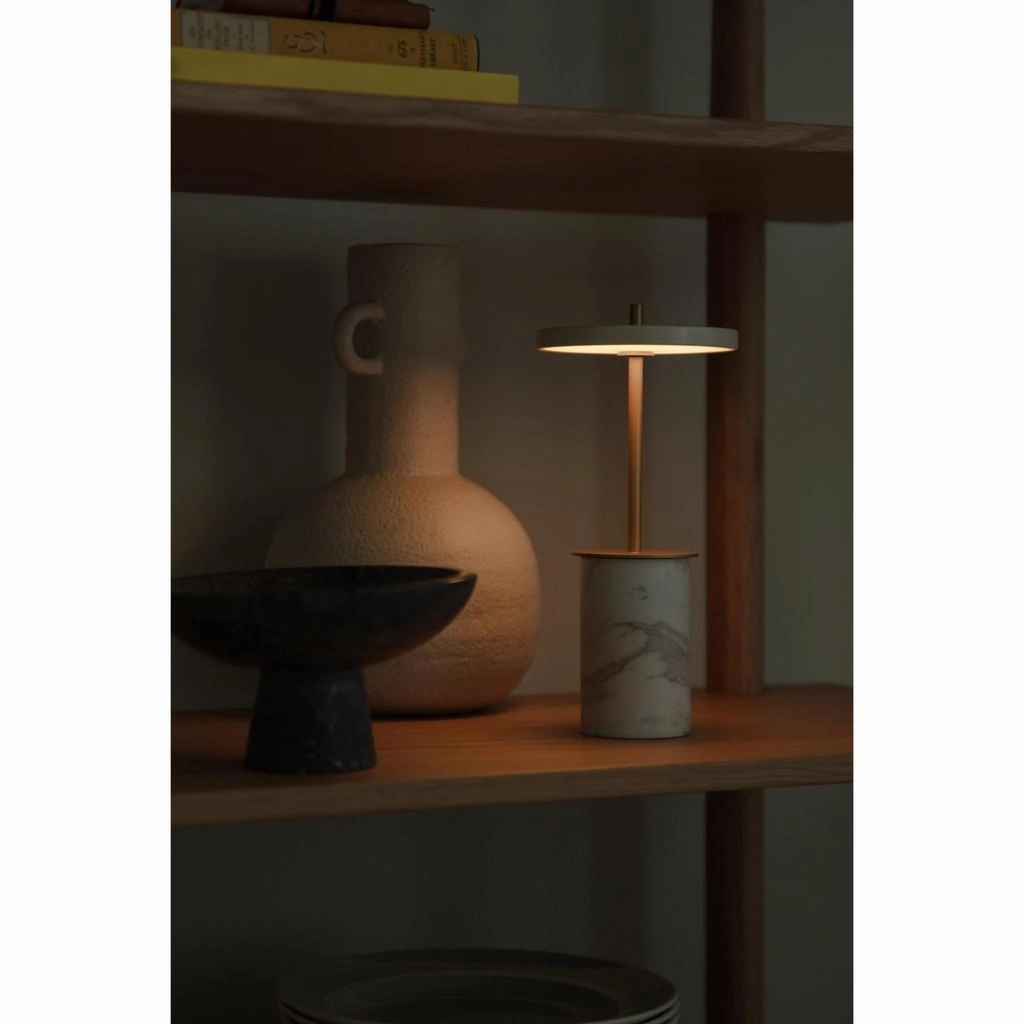 ASTERIA MOVE MINI - PORTABLE LED - HVID MARMOR