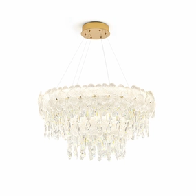 Atlas Crystal Chandelier flowerpot LED lamp
