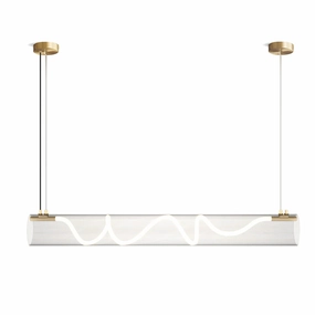Attalea Linear Chandelier flowerpot LED lamp