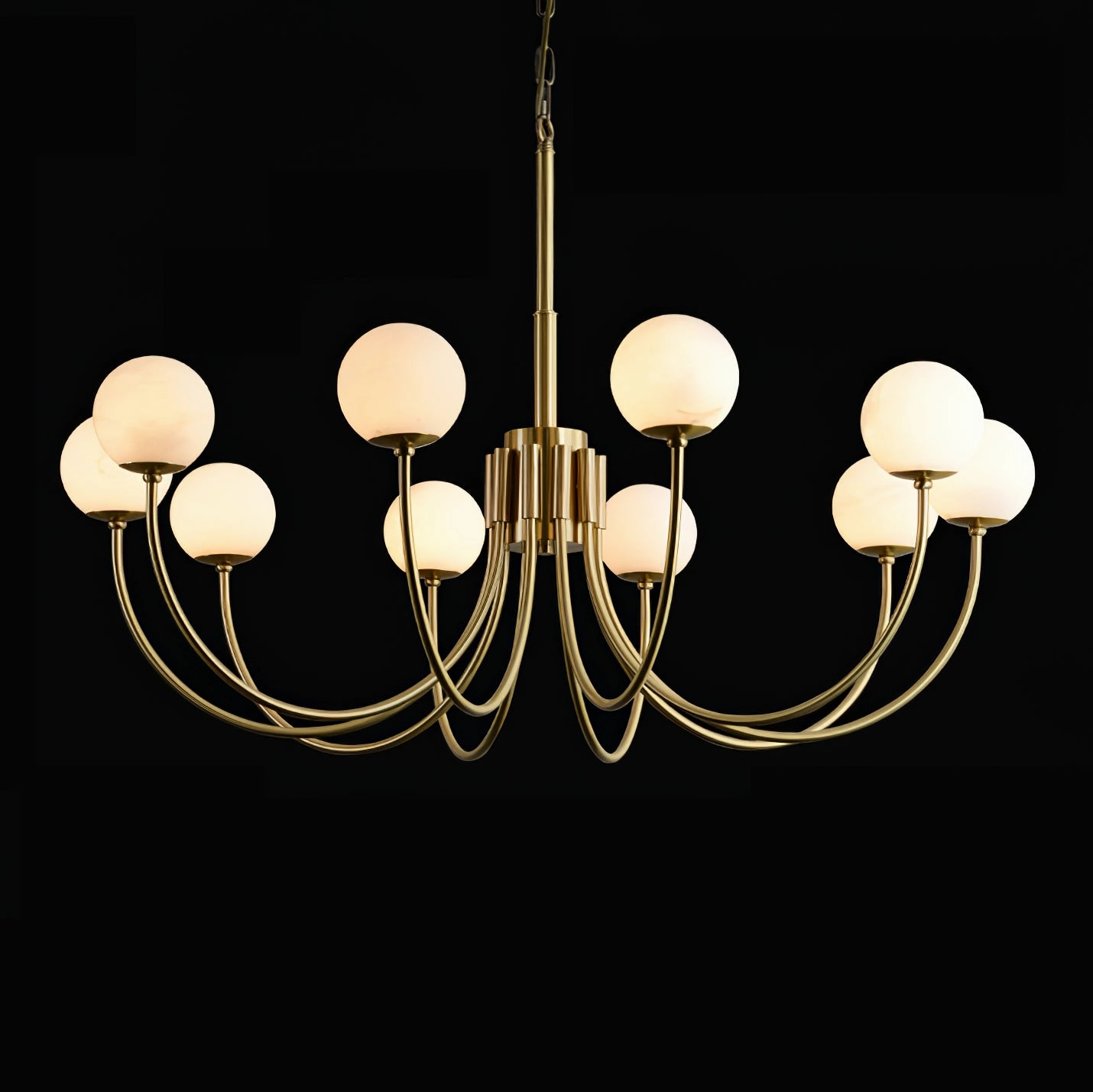 Aurelian Alabaster Globe Chandelier