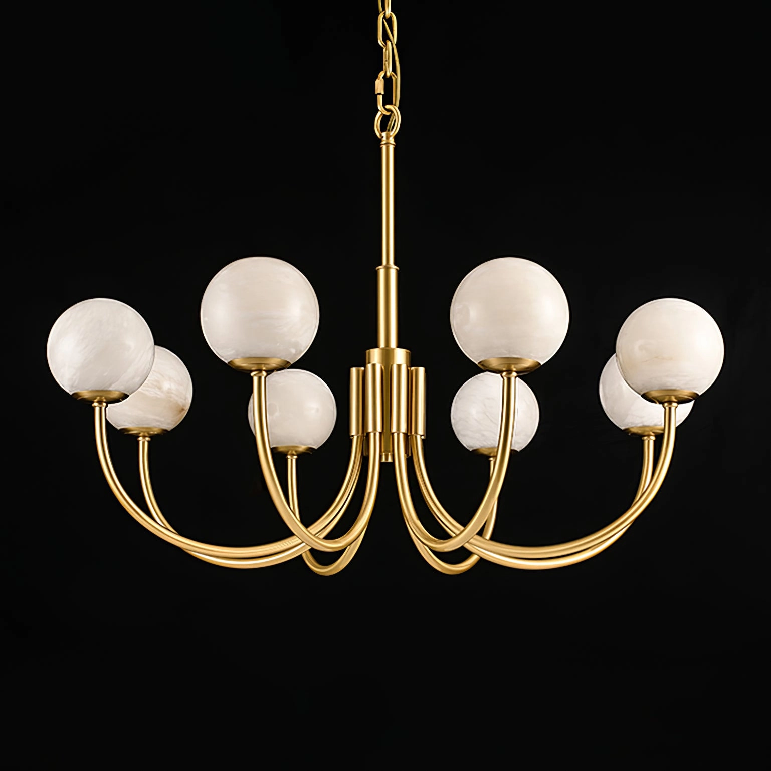 Aurelian Alabaster Globe Chandelier