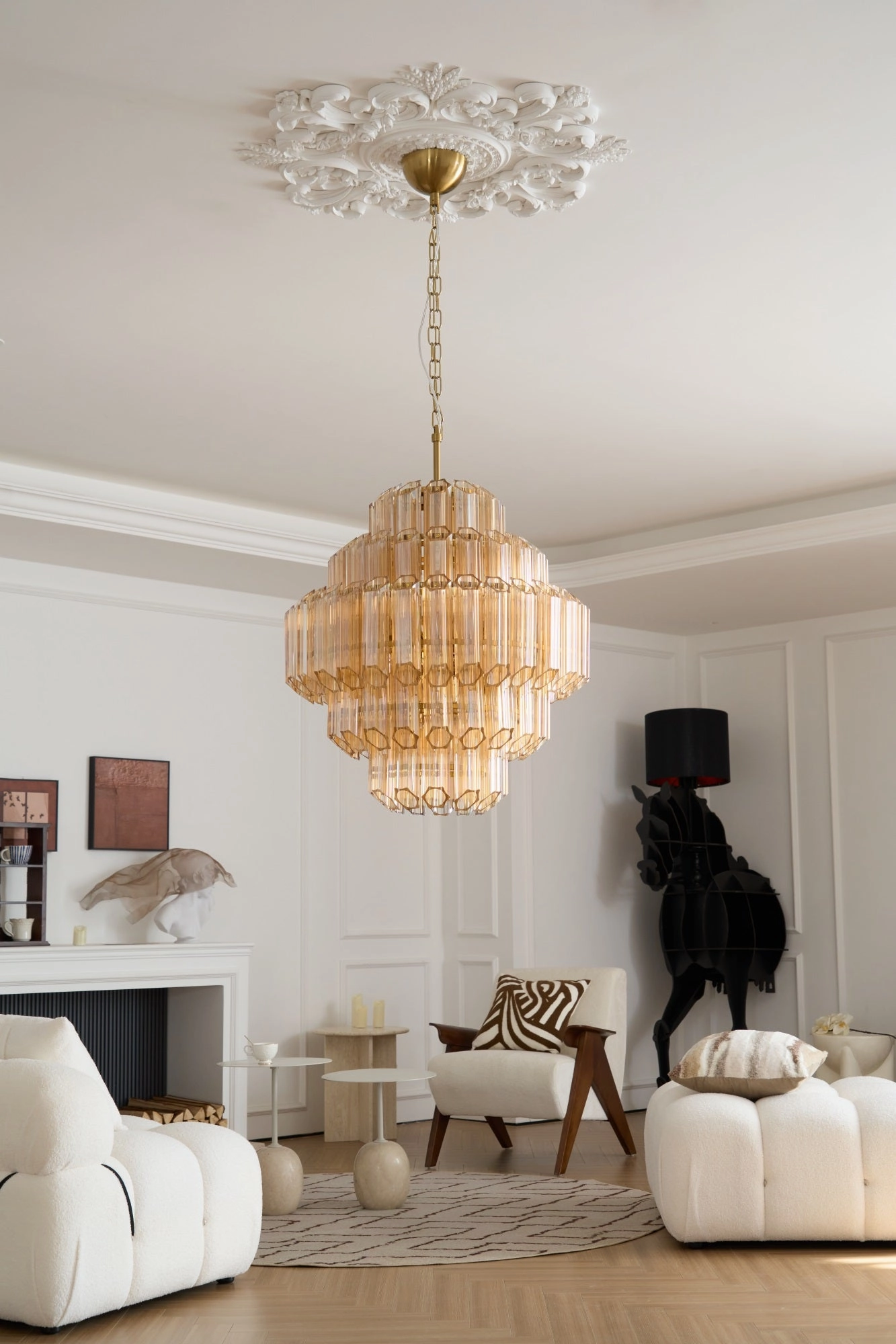 Aurum Cascade Murano Chandelier