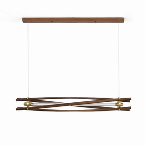 Axis Wood Chandelier flowerpot LED lamp