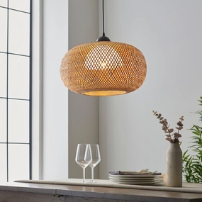 Bali Natural Bamboo Ceiling Pendant Light simple ceiling design light