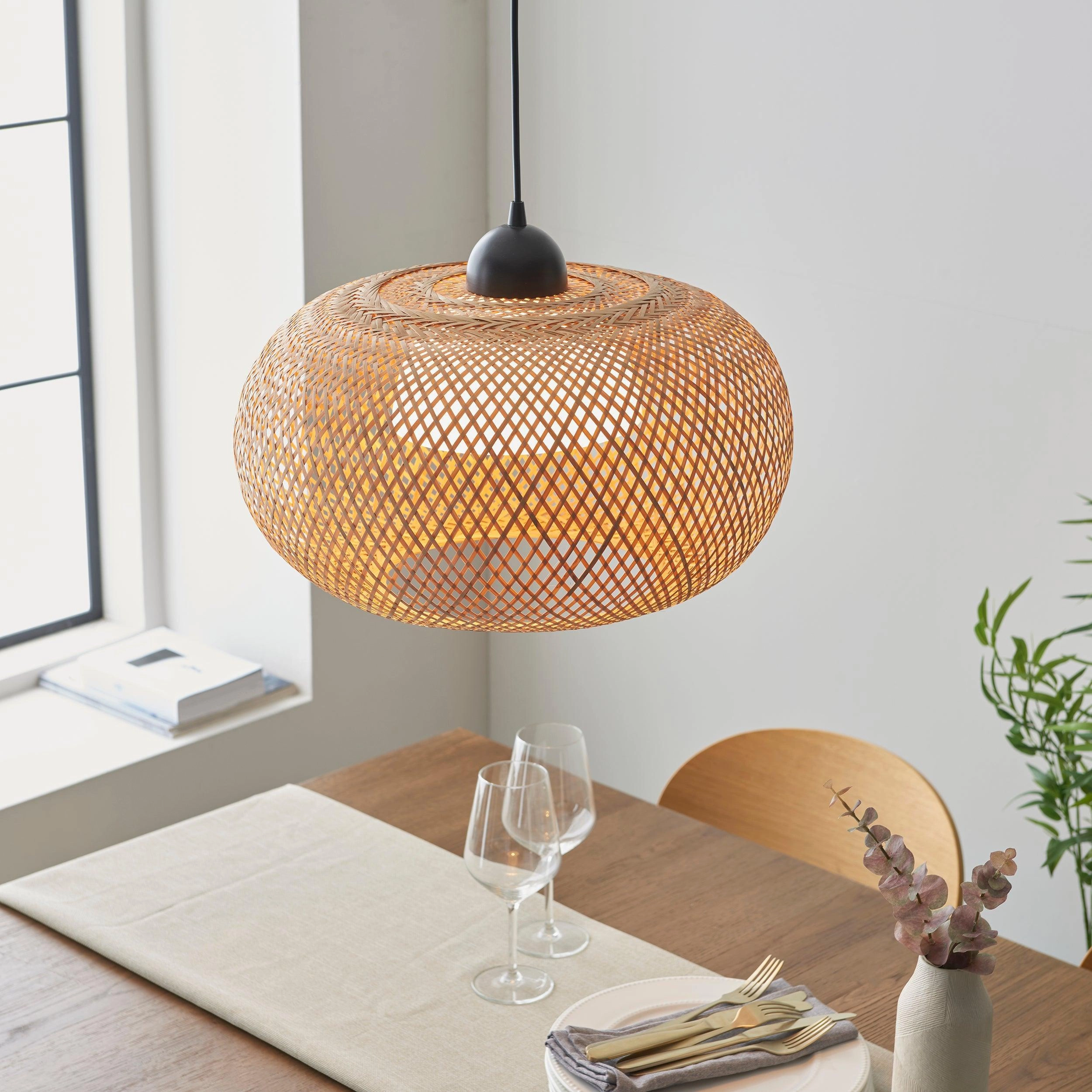 Bali Natural Bamboo Ceiling Pendant Light