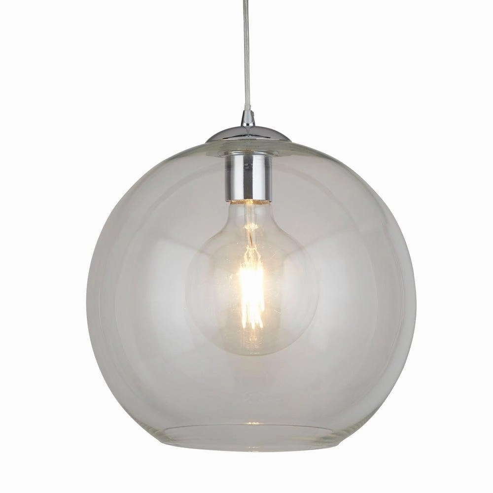 Balls 1 Light Round Clear Glass 30cm Ceiling Pendant modern ceiling lamp