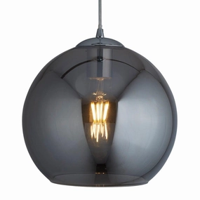 Balls 1 Light Round Smoked Glass 25cm Ceiling Pendant simple ceiling design light
