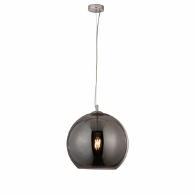 Balls 1 Light Round Smoked Glass 35cm Ceiling Pendant minimalist ceiling light