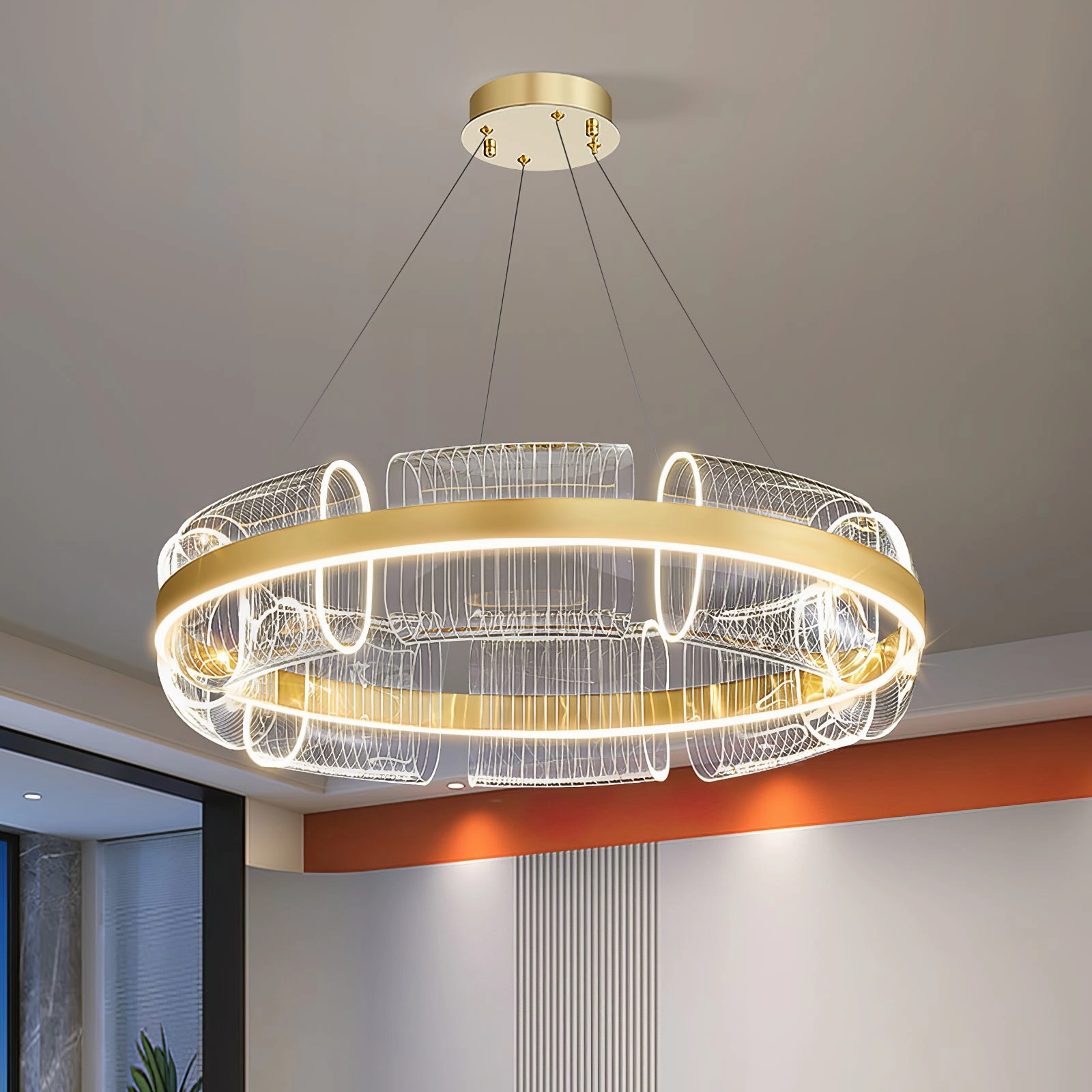 Bangle Rings Chandelier