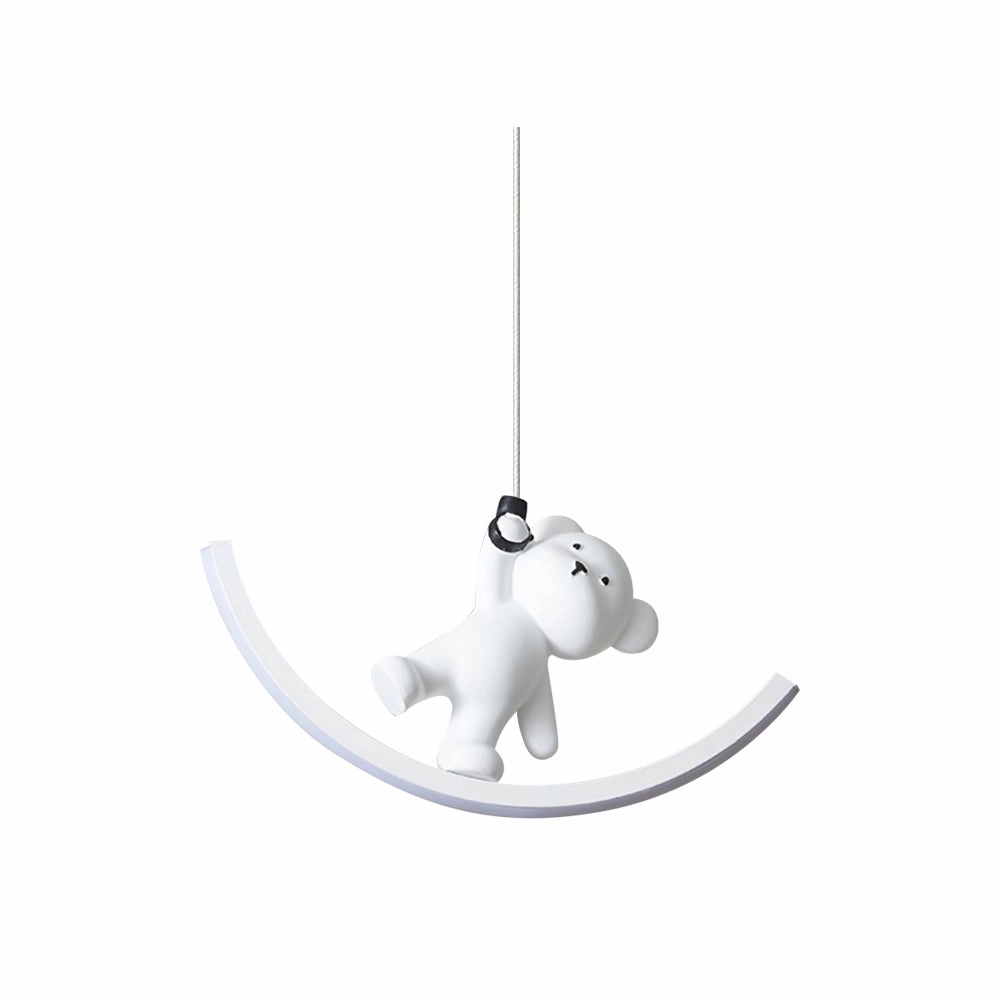 Bear Resin Pendant Lamp minimalist ceiling light