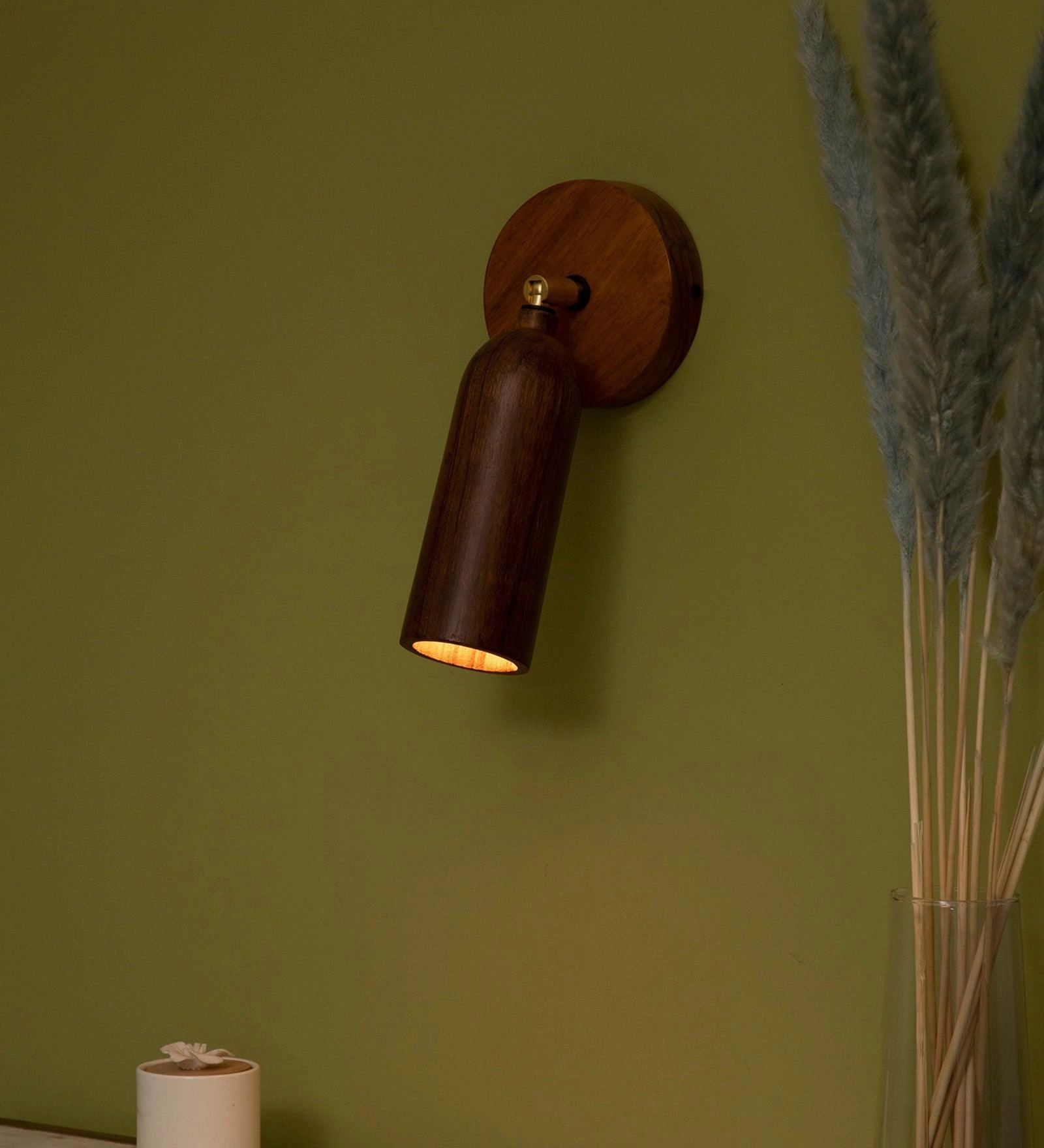 Bedside Wooden Wall Sconce vintage desk lamp