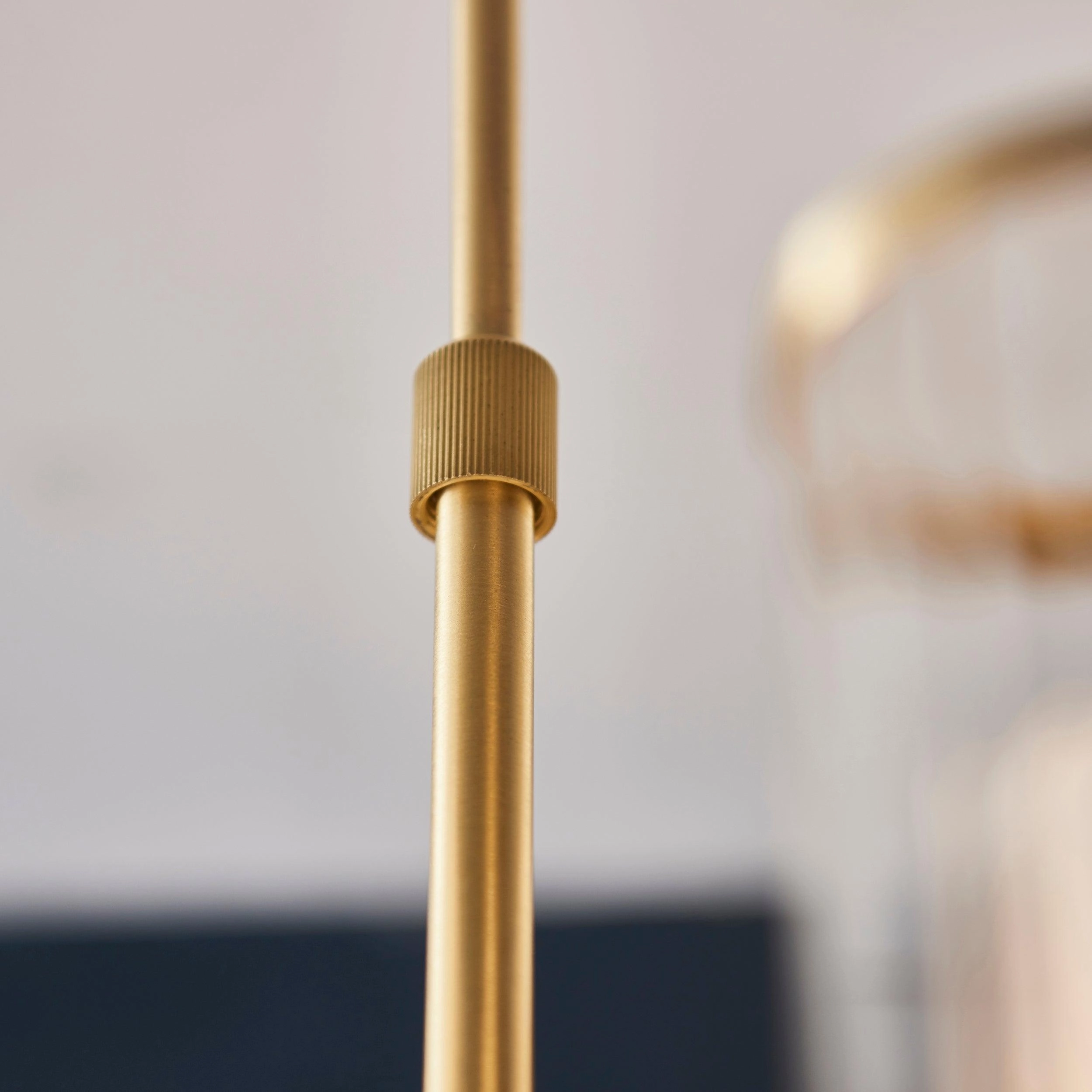 Belsize 12 Light Pendant Ceiling Light - Ribbed Glass Shades