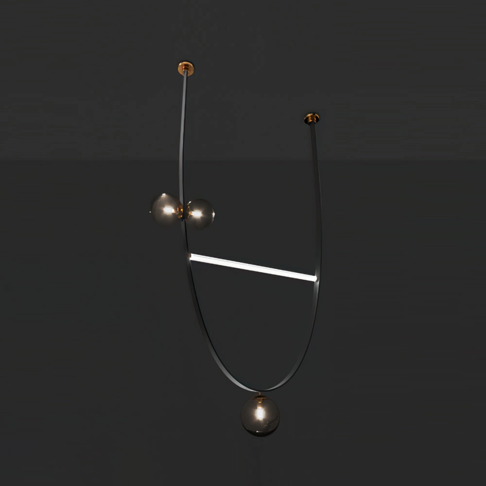 Belt Leather Ball Chandelier