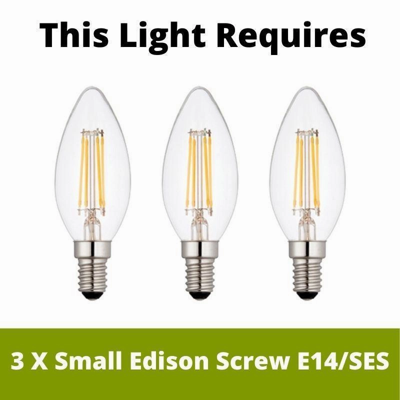Berenice 3 Light Brass Semi Flush Ceiling Light