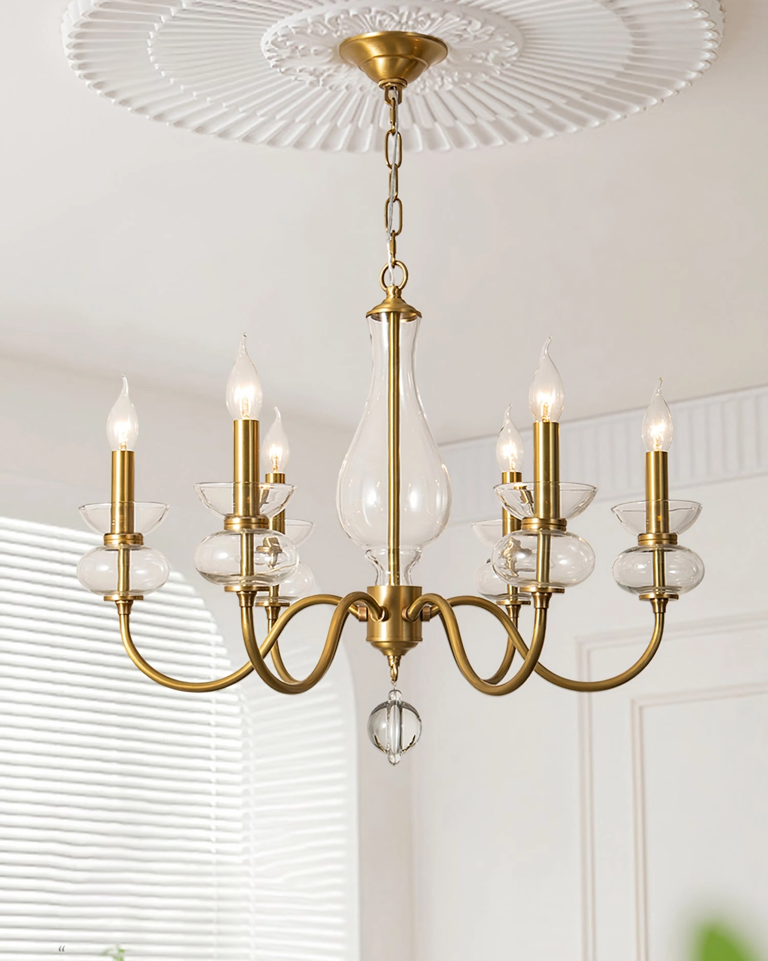 Bergdorf Glass Chandelier