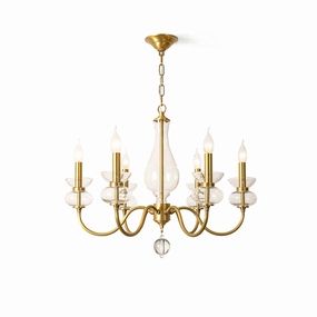 Bergdorf Glass Chandelier flowerpot LED lamp