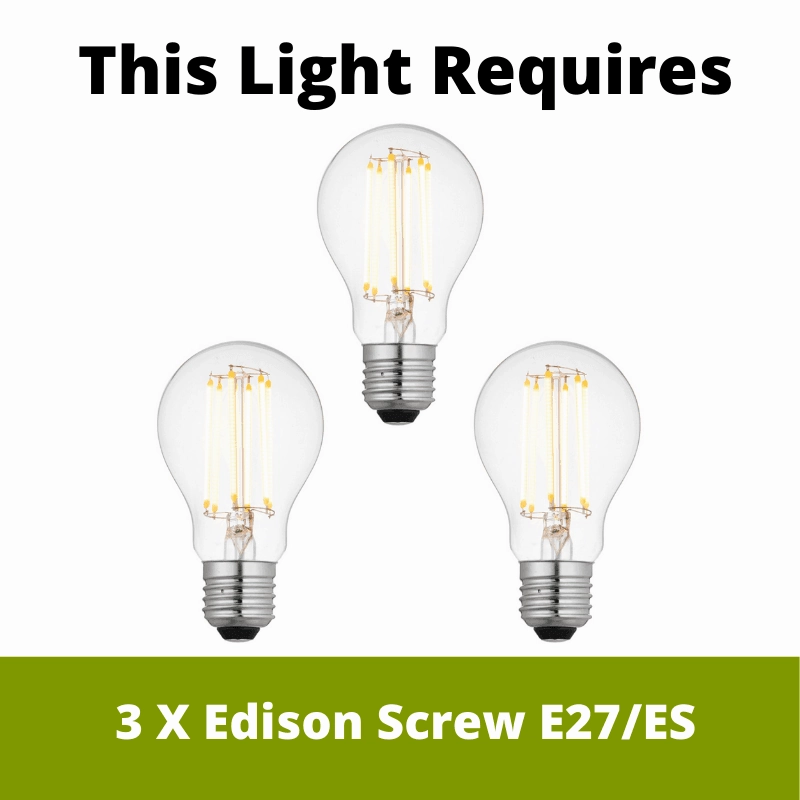 Bistro II 3 Light Brass Bar Pendant - Holophane Glass Shades