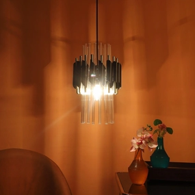 Black and Gold Metal Hanging Light contemporary ceiling fixture