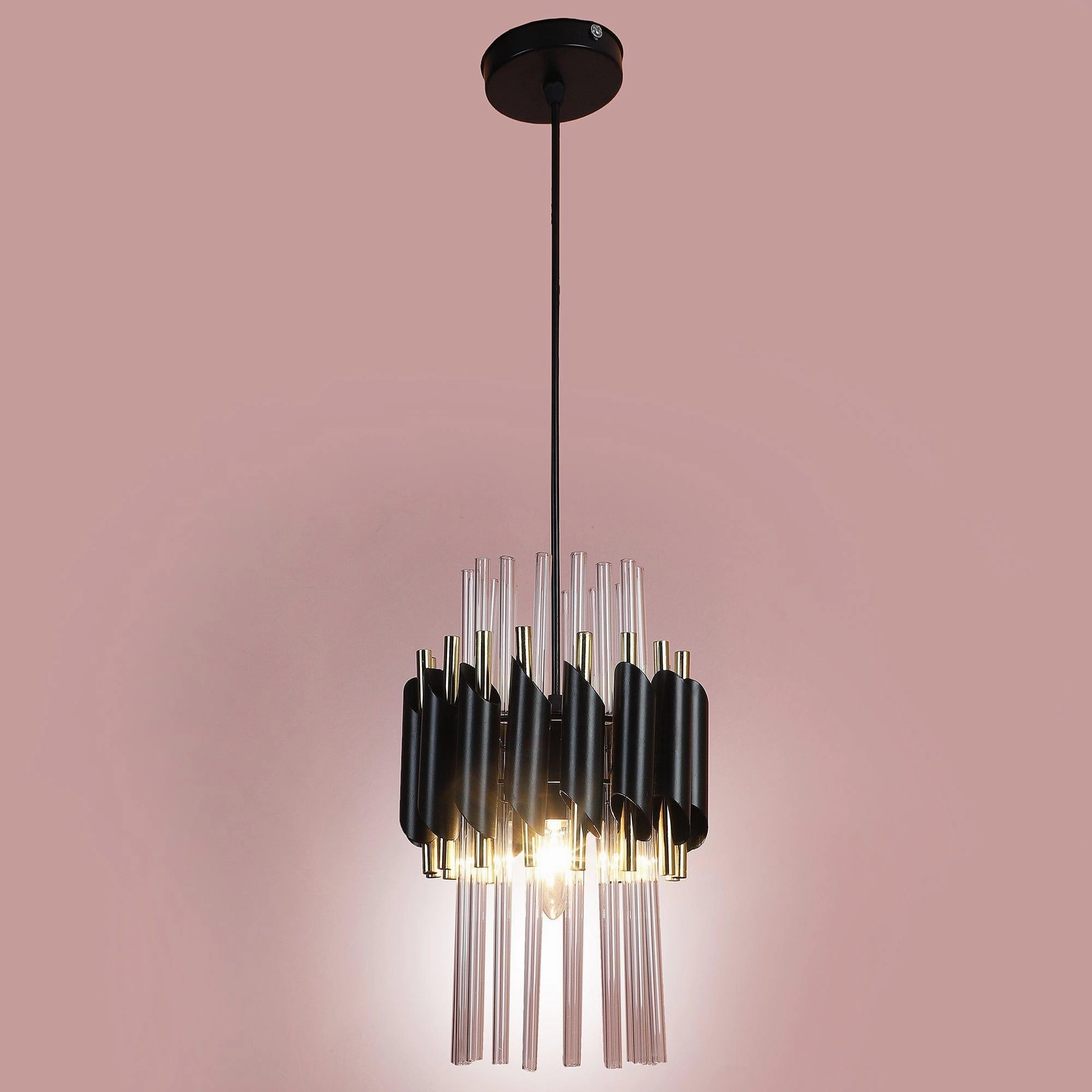 Black and Gold Metal Hanging Light