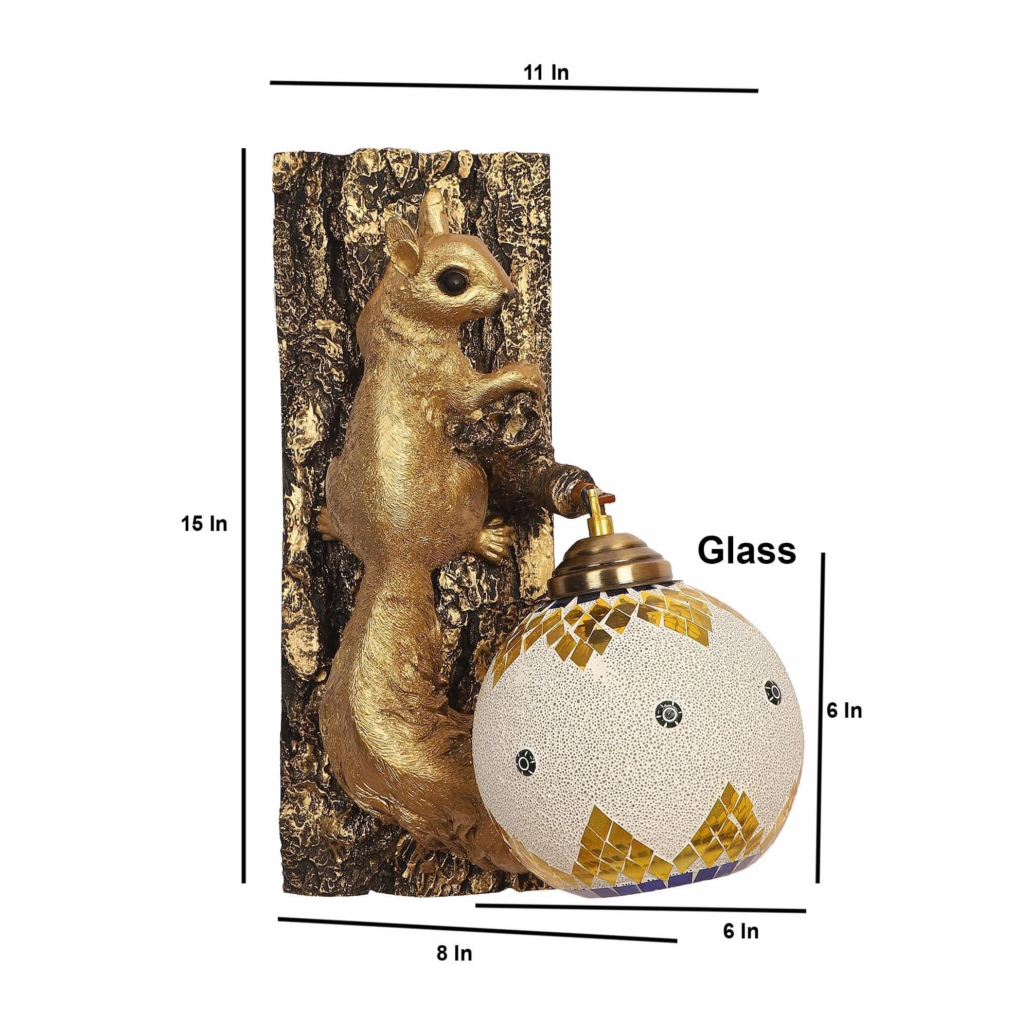 Black and Gold Wood Multicolor beautiful  Wall Lights