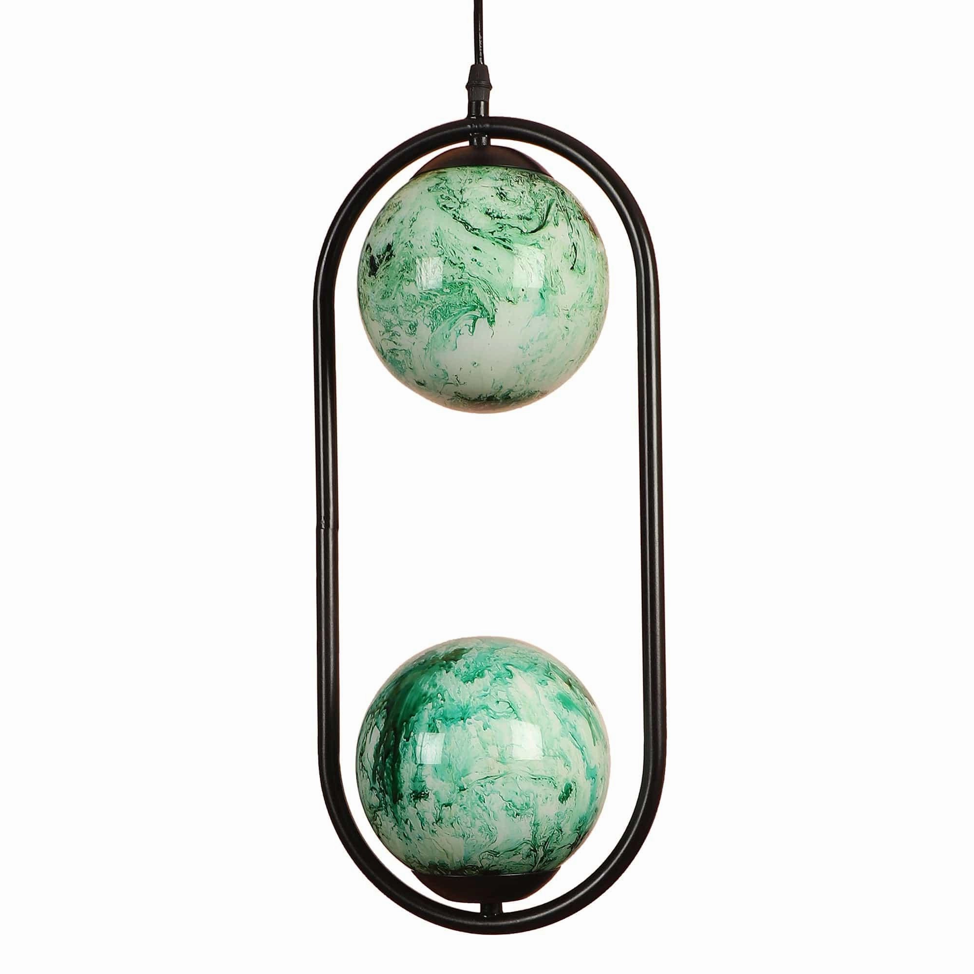 Black And  Green Modern Metal Hanging Light