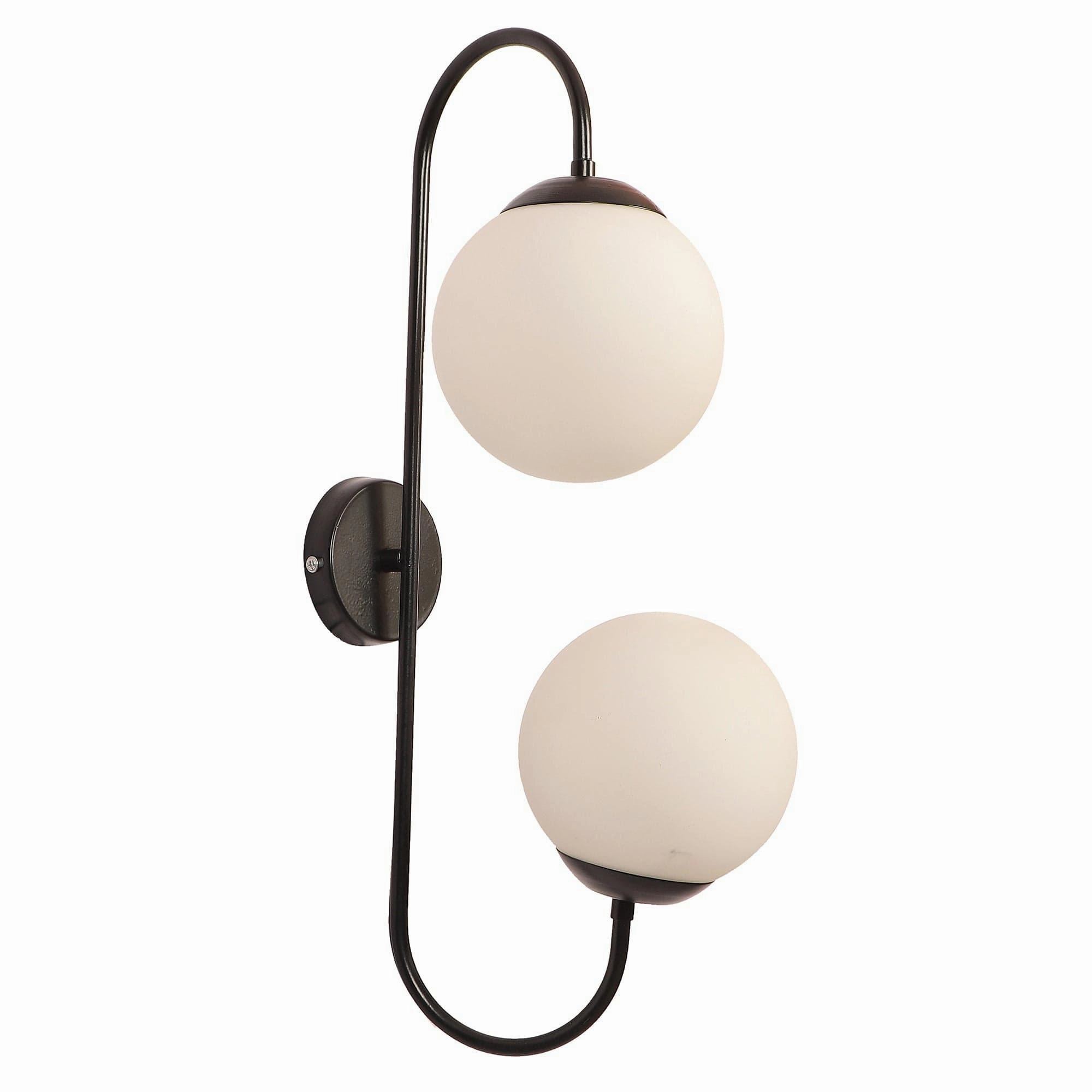 Black And White Iron 2 Wall Lights