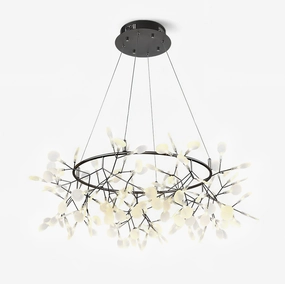 Black Big O Firefly LED Chandelier modern modeling table light