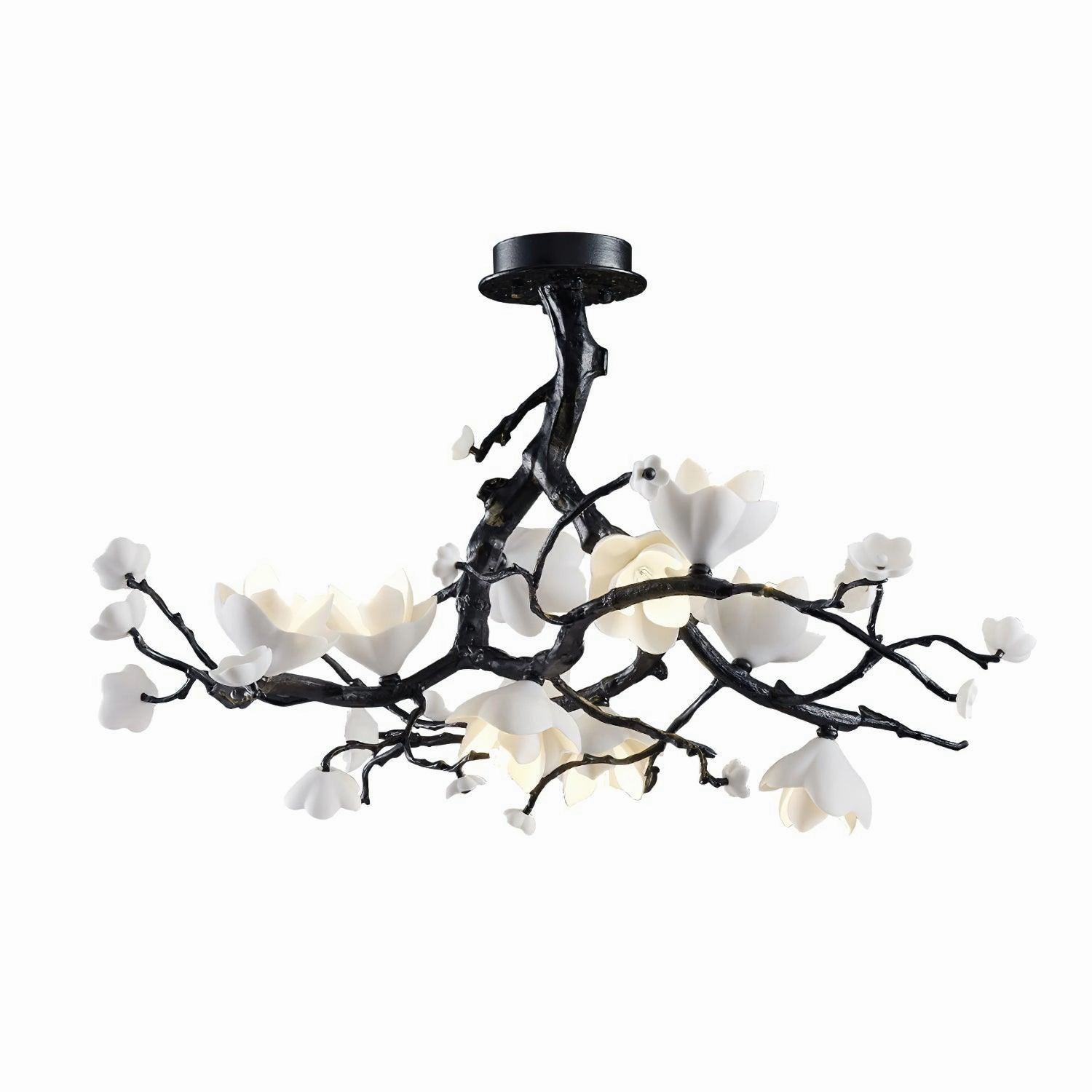 Black Copper Tree Chandelier