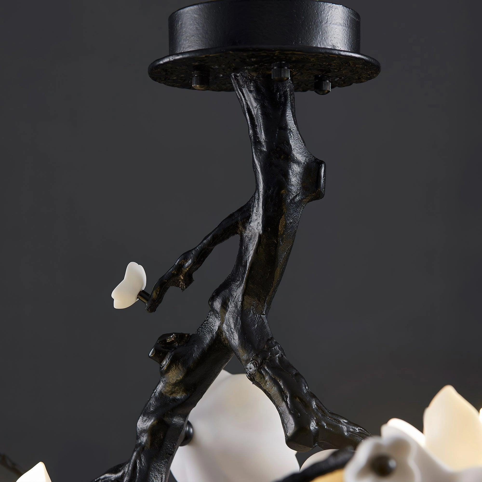 Black Copper Tree Chandelier