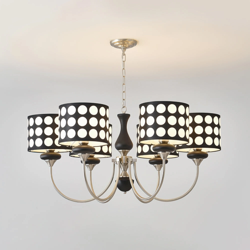 Black Polka Dots Chandelier