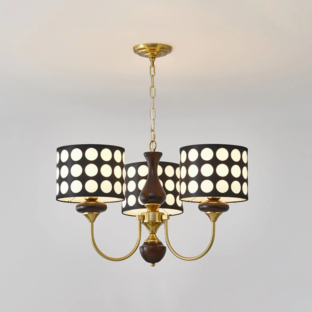 Black Polka Dots Chandelier