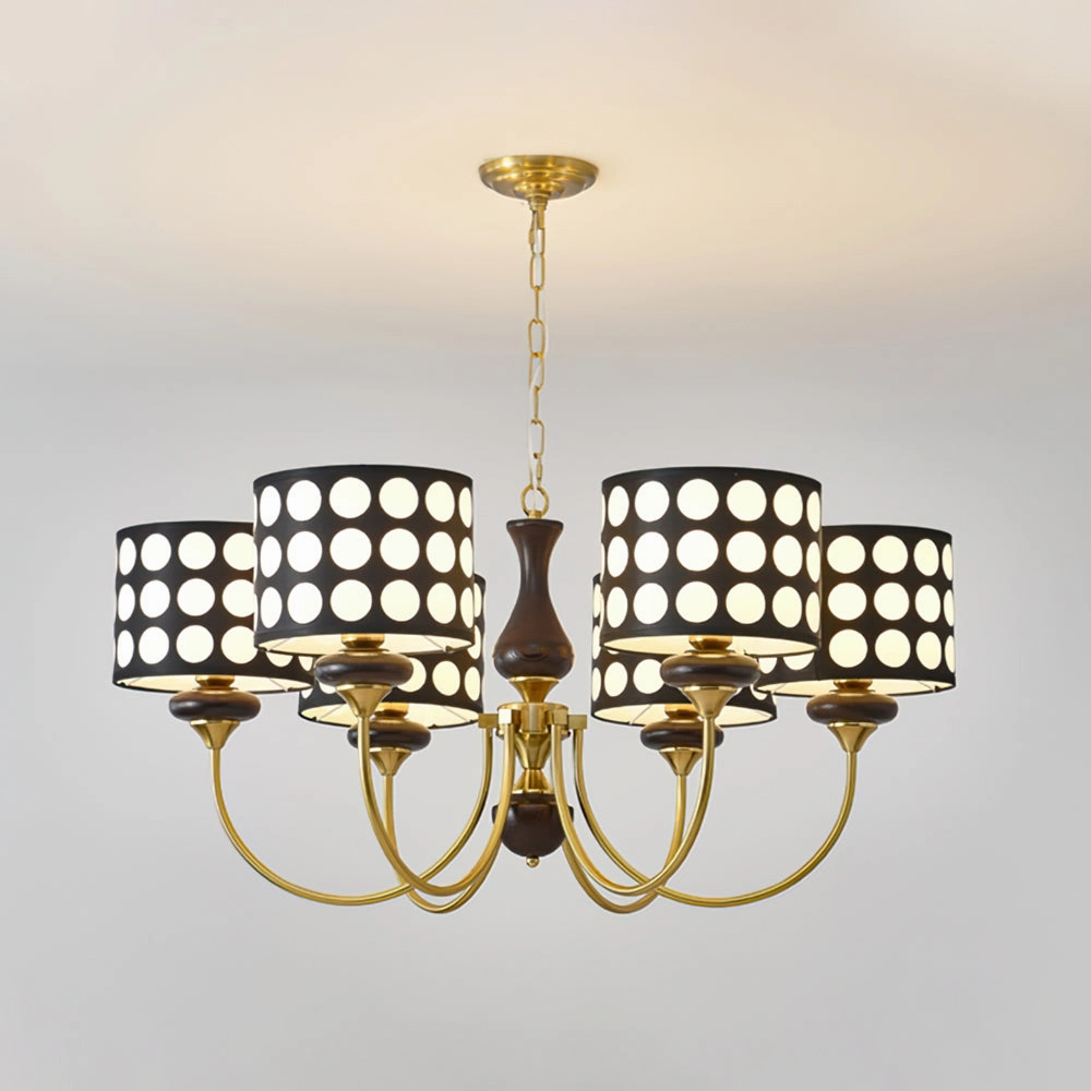 Black Polka Dots Chandelier
