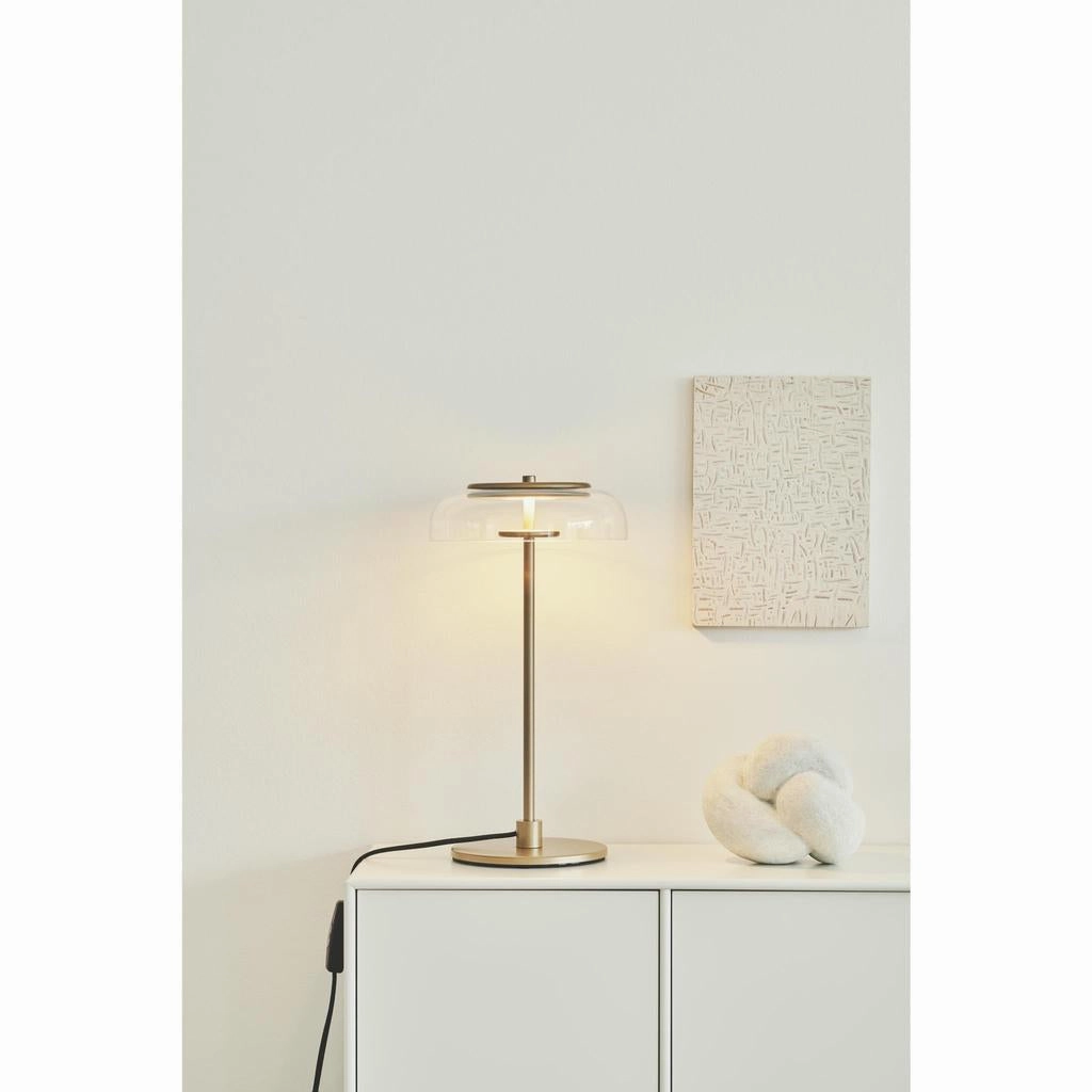 BLOSSI BORDLAMPE NORDIC GULD/KLAR LED DMP