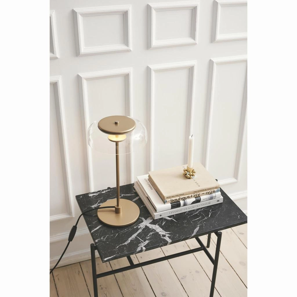 BLOSSI BORDLAMPE NORDIC GULD/KLAR LED DMP