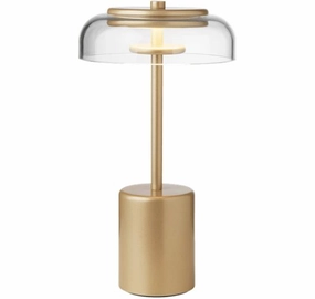 BLOSSI MINI PORTABLE NORDIC GULD/KLAR LED ambient lighting fixture
