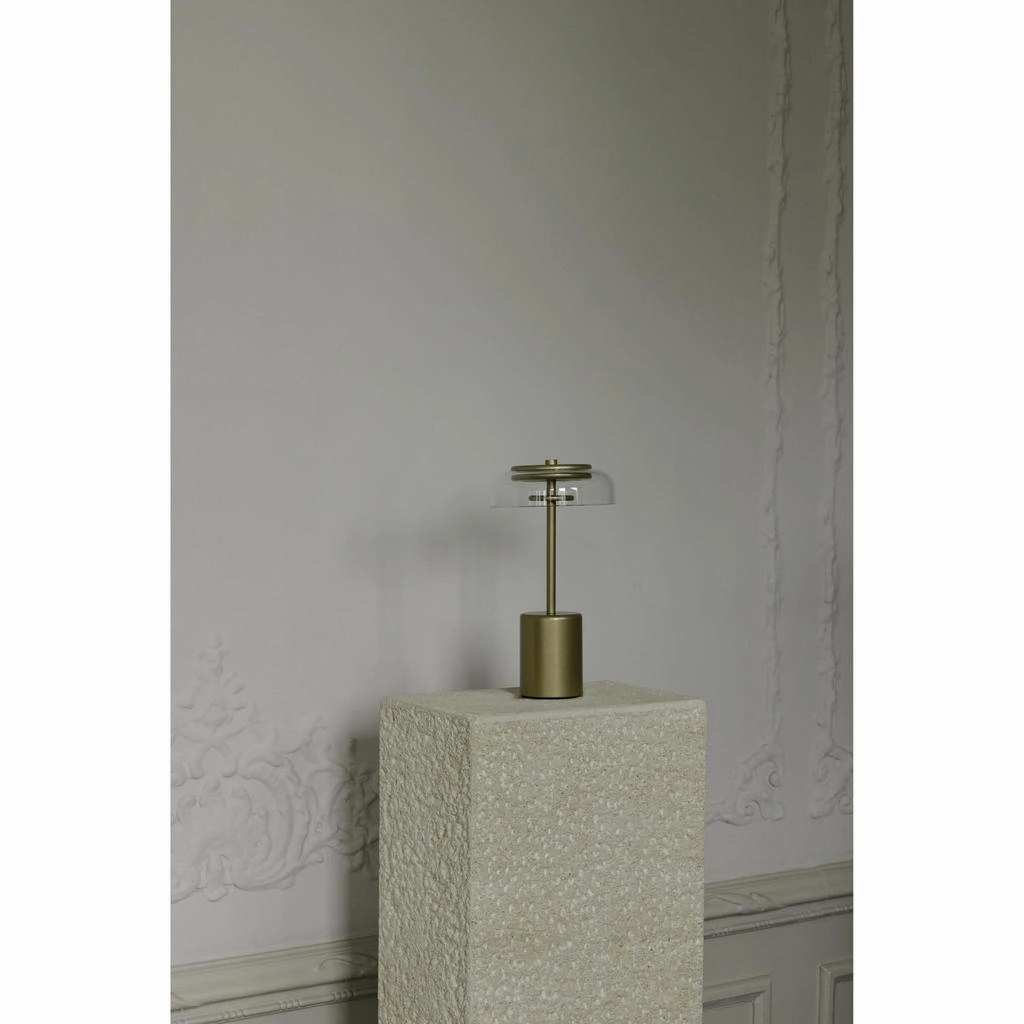 BLOSSI MINI PORTABLE NORDIC GULD/KLAR LED
