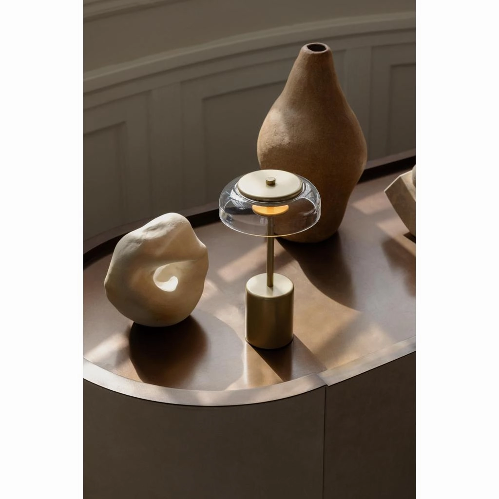 BLOSSI MINI PORTABLE NORDIC GULD/KLAR LED