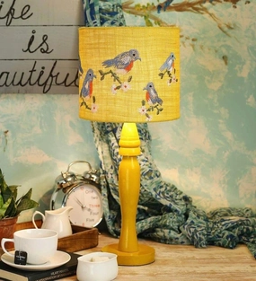 Blue Birds on Jute Lamp Louis Poulsen chandelier