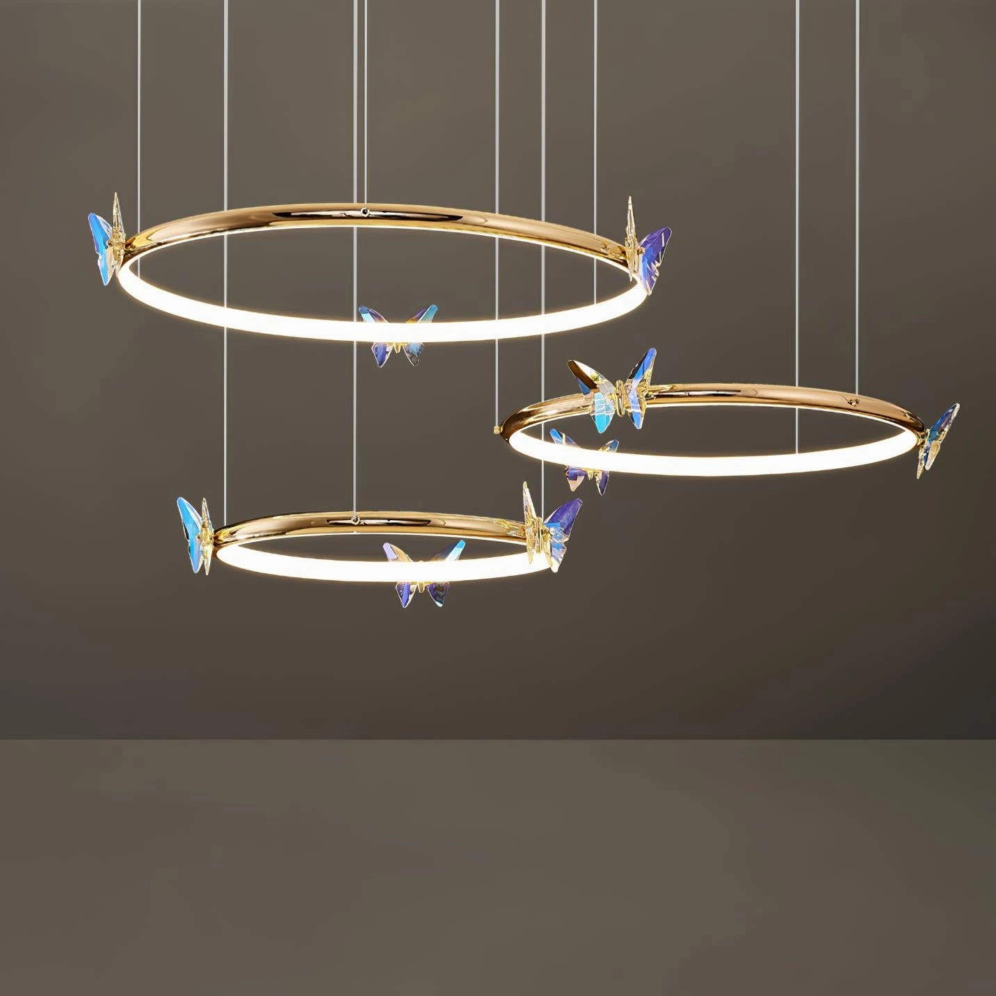 Blue Butterfly Chandelier