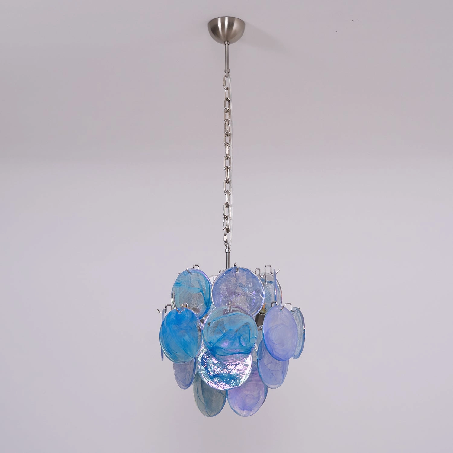 Blue Vistosi Disc Chandelier