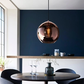 Boli Copper Mirrored Glass Ceiling Pendant simple ceiling design light