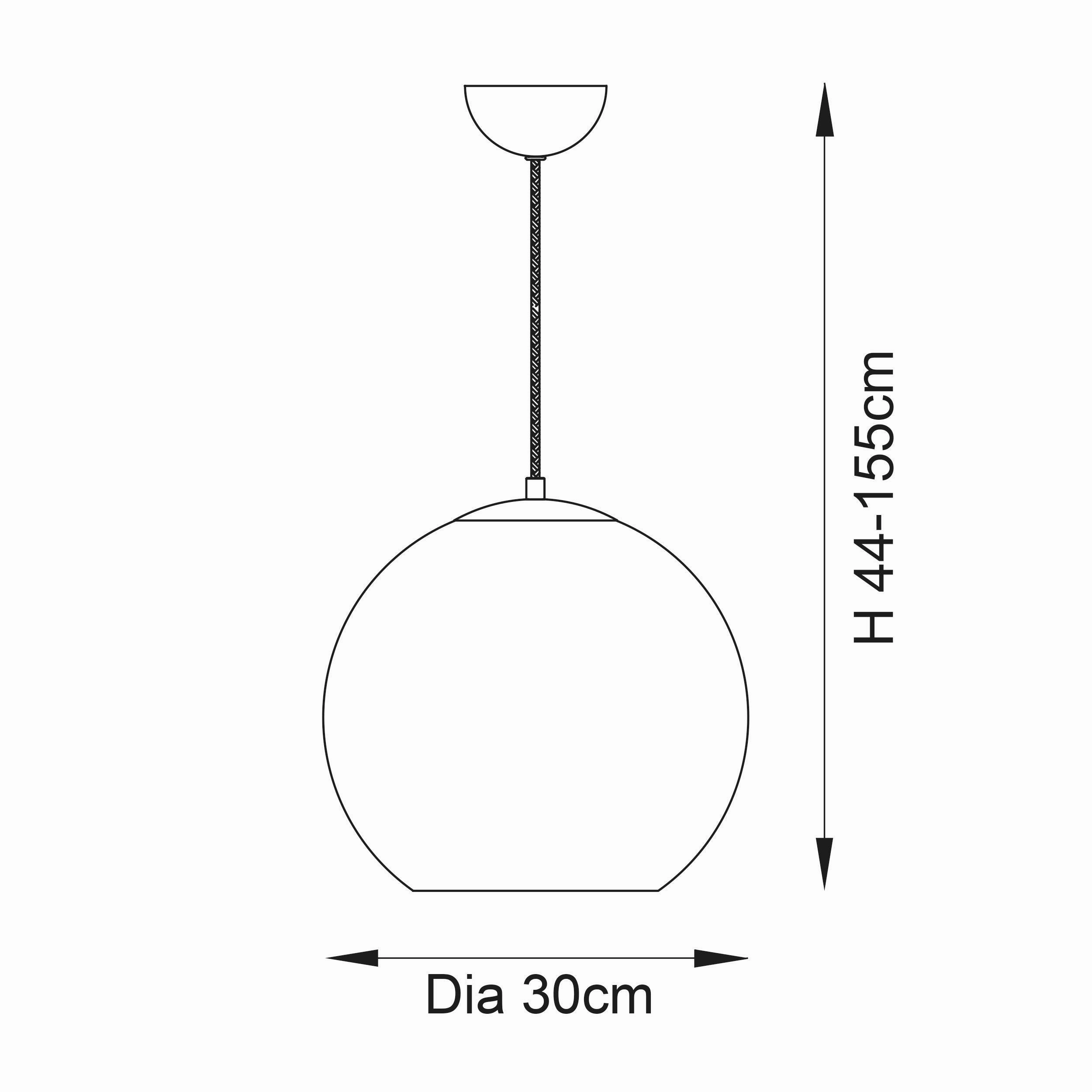 Boli Copper Mirrored Glass Ceiling Pendant