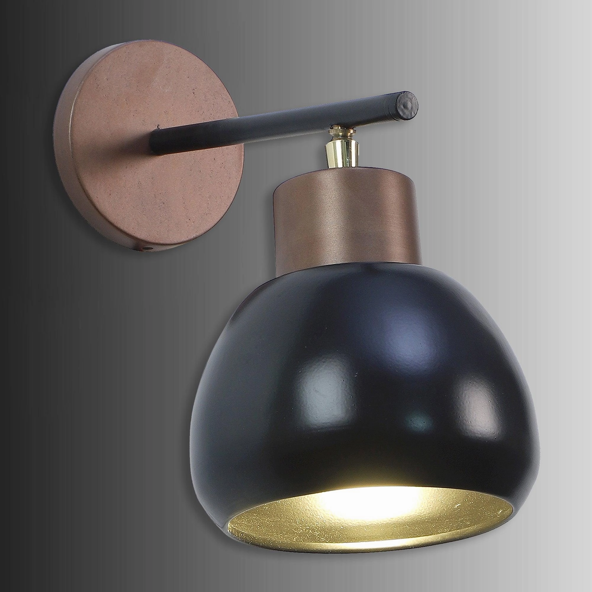 Bon-Bon Black Metal Wall Light by SS Lightings