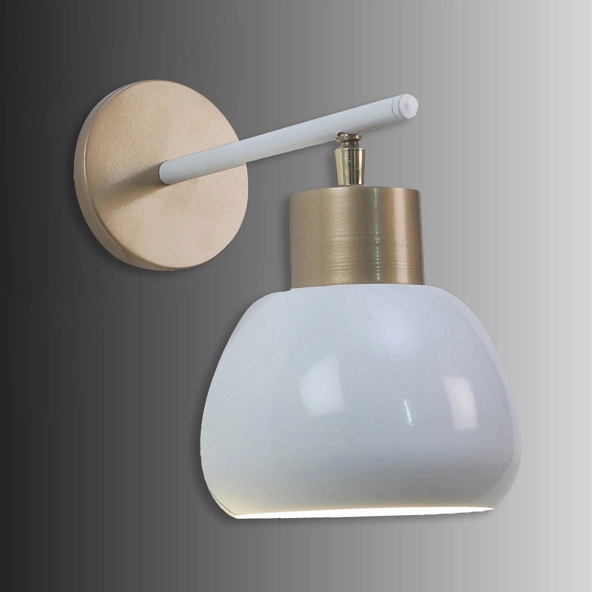 Bon-Bon White Metal Wall Light by SS Lightings