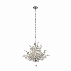 Bouquet 7 Light Chrome Pendant - Crystal Glass Searchlight minimalist ceiling light
