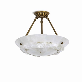 Bowl Alabaster Pendant Lamp minimalist ceiling light